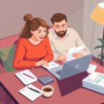 smart budgeting for couples reviewing finances togethe