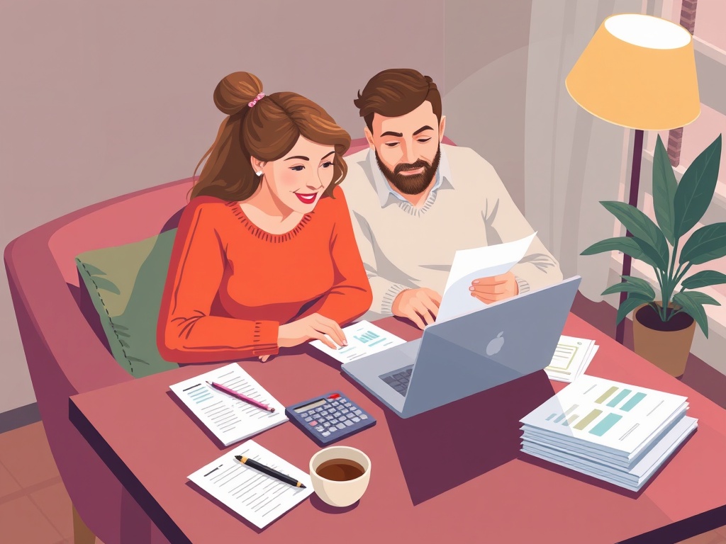 smart budgeting for couples reviewing finances togethe